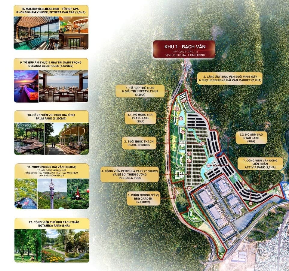 quy hoạch phân khu Bạch Vân - Vinhomes Hải Vân Bay Đà Nẵng