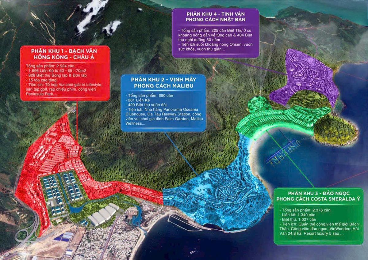 mặt bằng từng phân khu vinhomes làng vân